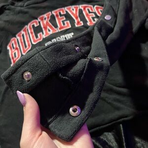 Black, long sleeve, cropped t-shirt/ crewneck.